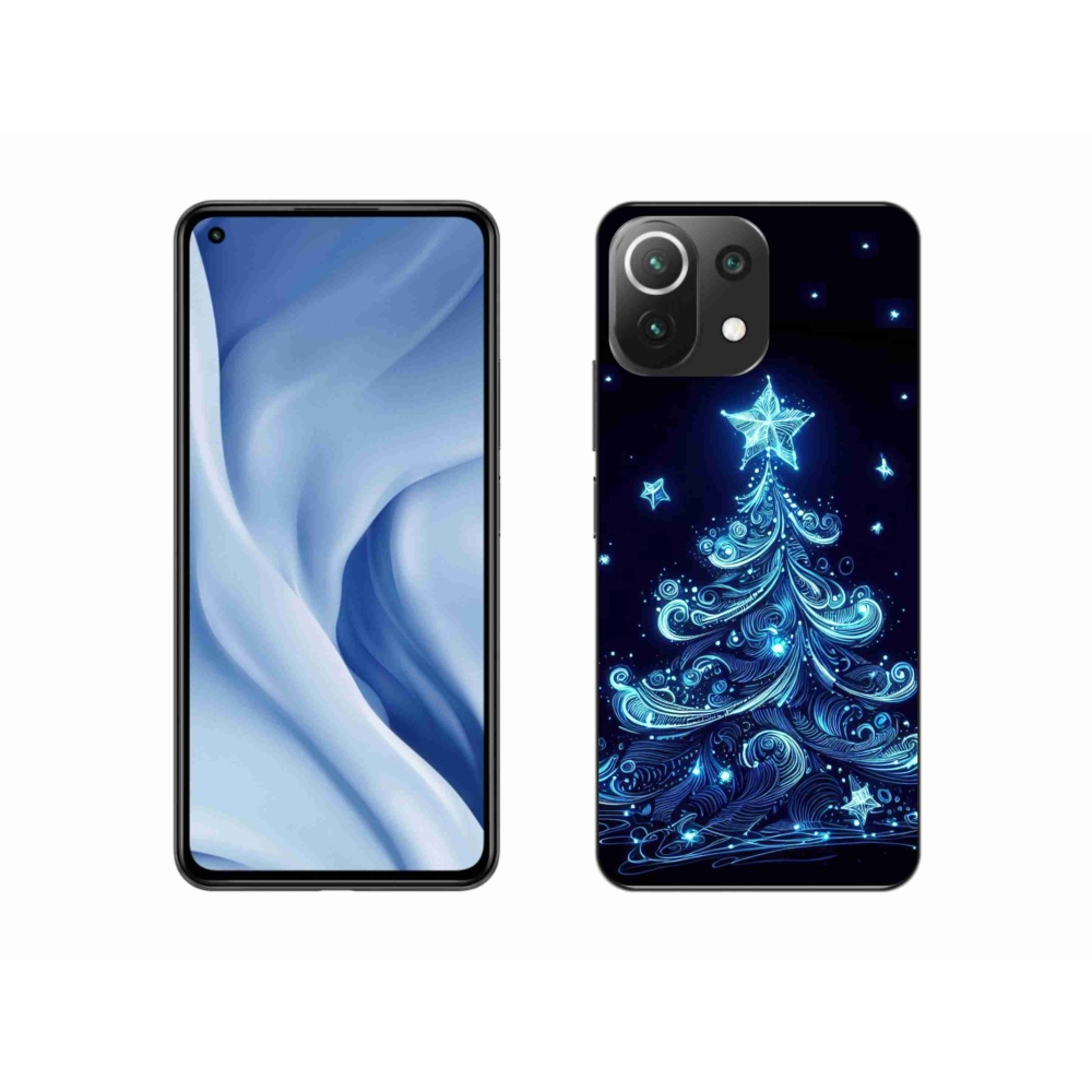 Gelový kryt mmCase na Xiaomi Mi 11 Lite 4G/5G - neonový vánoční stromek 4