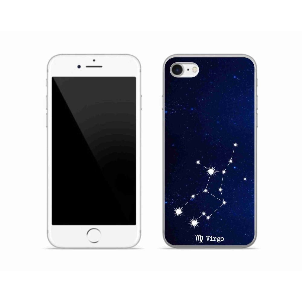 Gelový kryt mmCase na iPhone SE (2020) - souhvězdí Panny