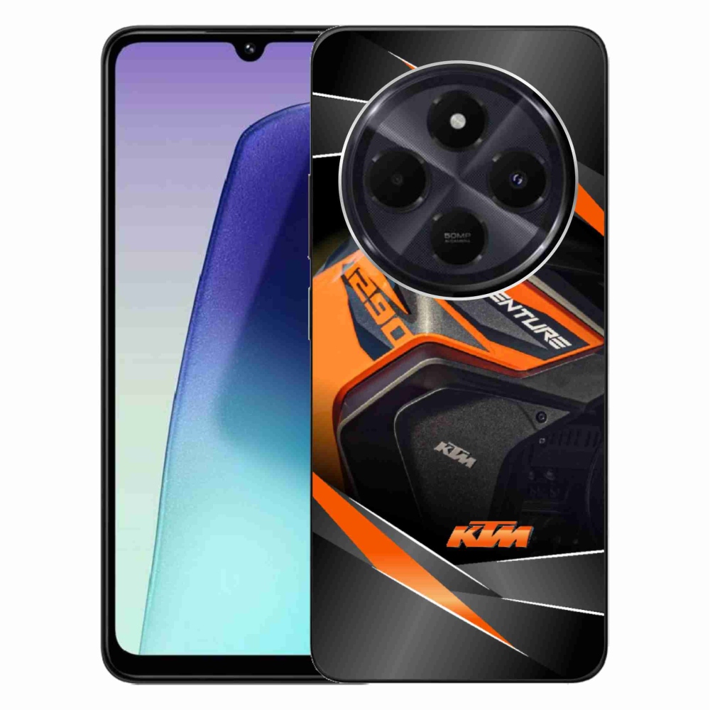 Gelový kryt mmCase na Xiaomi Redmi 14C/Poco C75 - motorka ktm