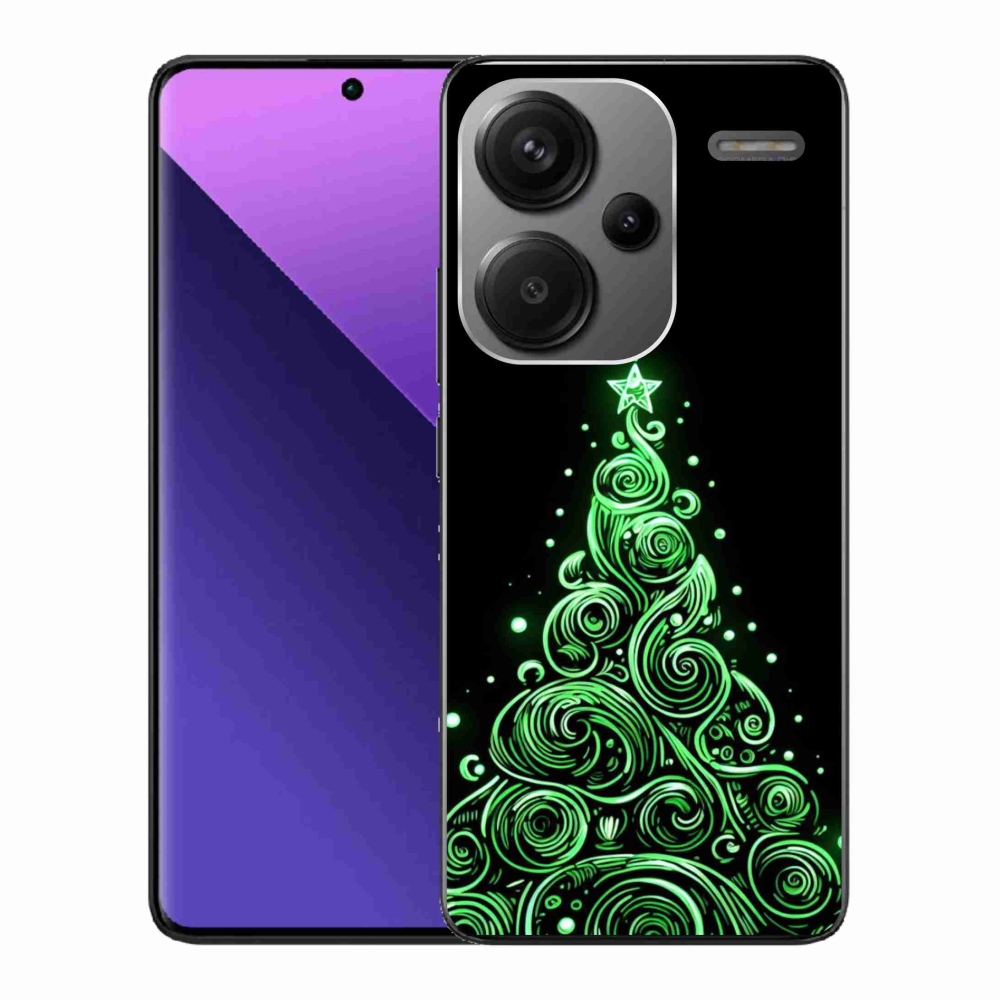 Gelový kryt mmCase na Xiaomi Redmi Note 13 Pro+ 5G - neonový vánoční stromek 3