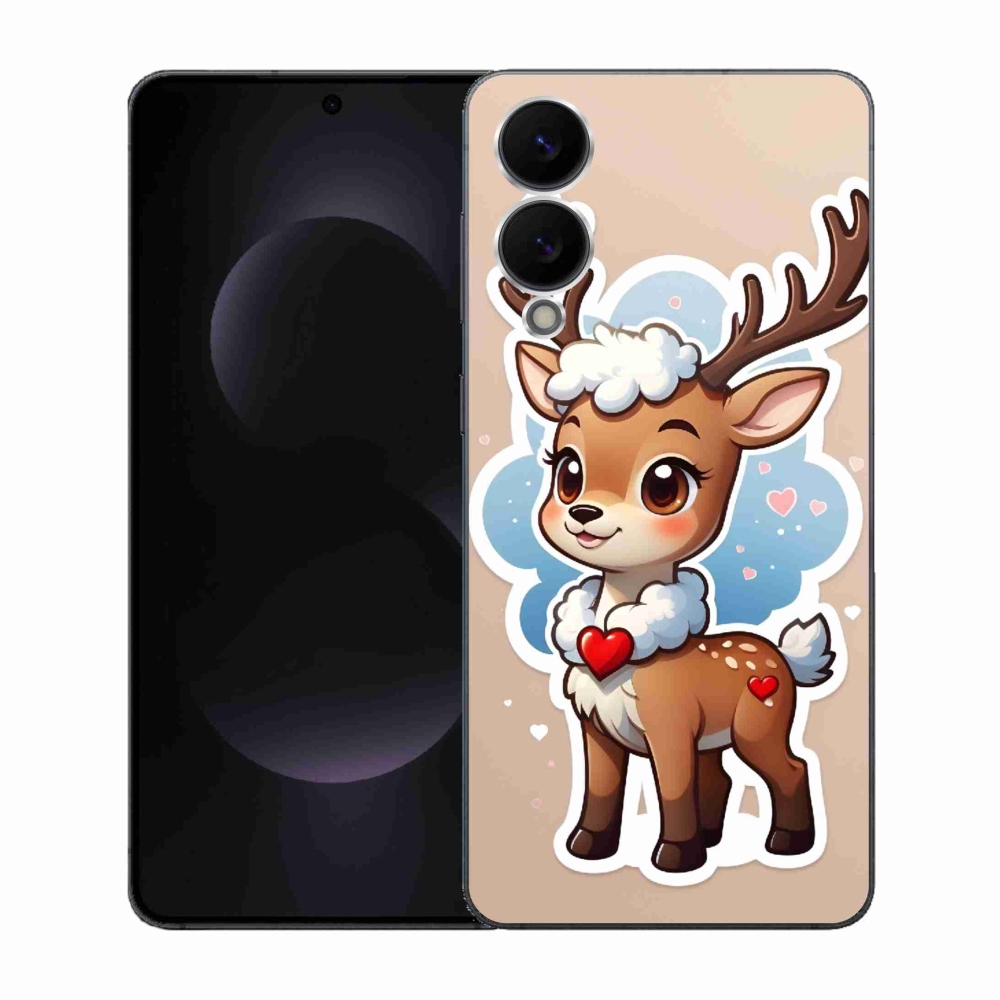 Gelový kryt mmCase na Samsung Galaxy S25 Edge - kreslený sob