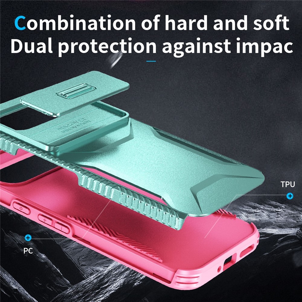 Lid odolný kryt na Google Pixel 10 Pro XL - modrozelený/růžový