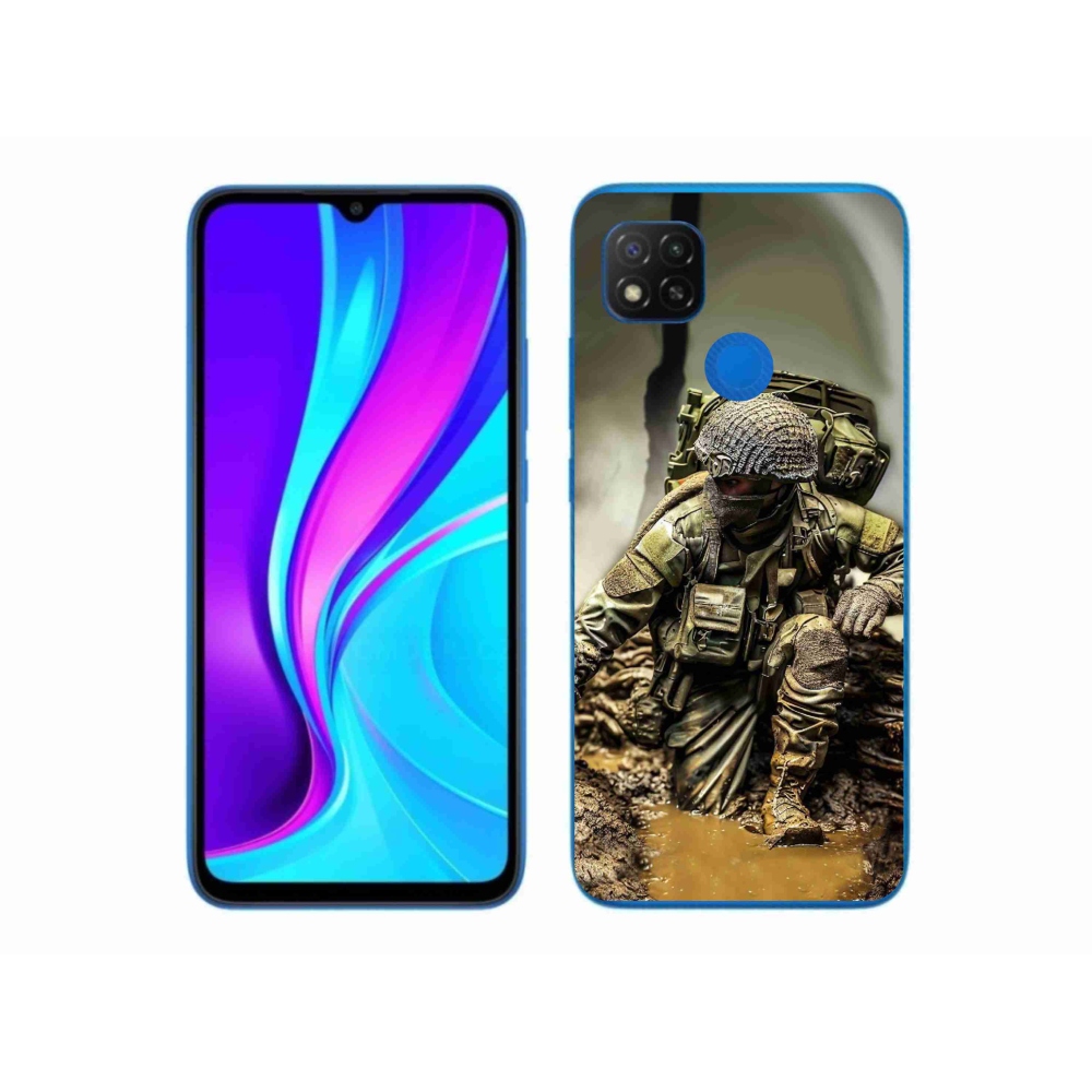 Gelový kryt mmCase na Xiaomi Redmi 9C - voják