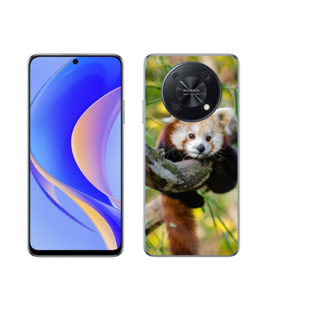 Gelový kryt mmCase na Huawei Nova Y90 - panda červená