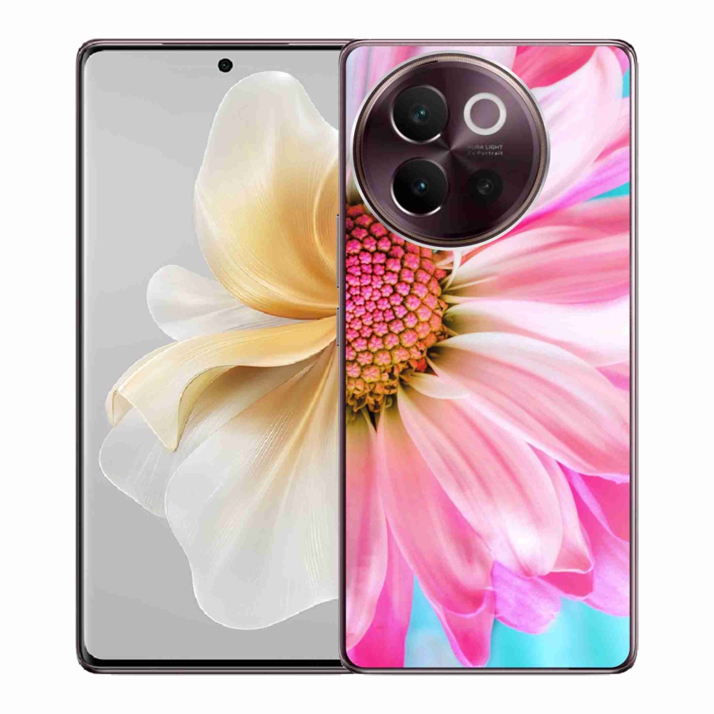 Gelový kryt mmCase na Vivo V40 Lite 5G - růžová květina