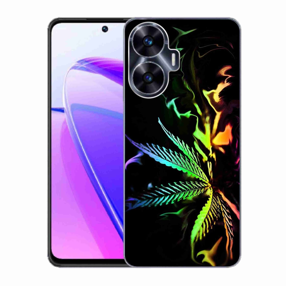 Gelový kryt mmCase na Realme C55 - konopí 2