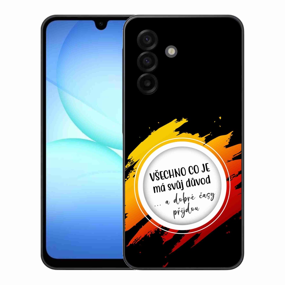 Gelový kryt mmCase na Samsung Galaxy A17 4G/5G - citát 3 černé pozadí
