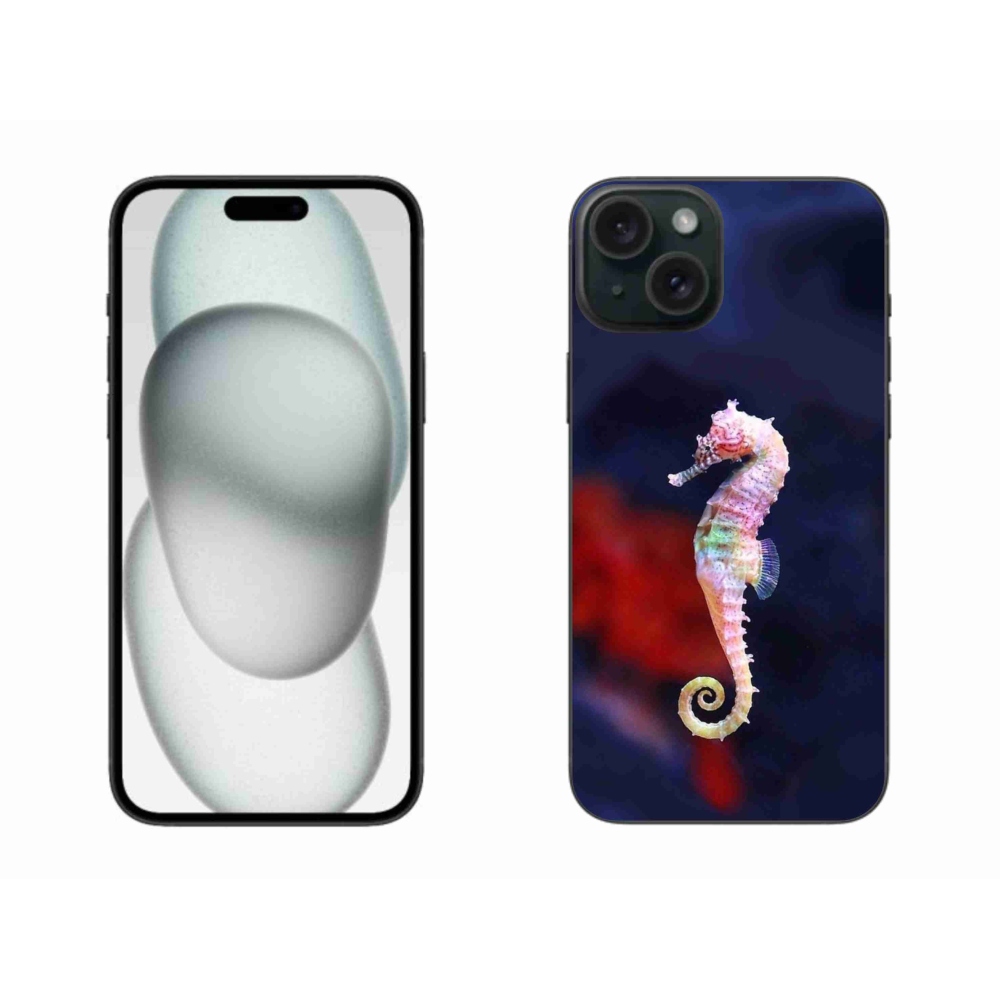 Gelový kryt mmCase na iPhone 15 Plus - mořský koník