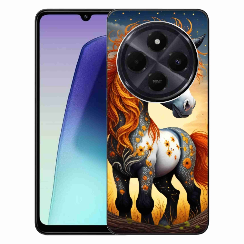 Gelový kryt mmCase na Xiaomi Redmi 14C/Poco C75 - barevný poník
