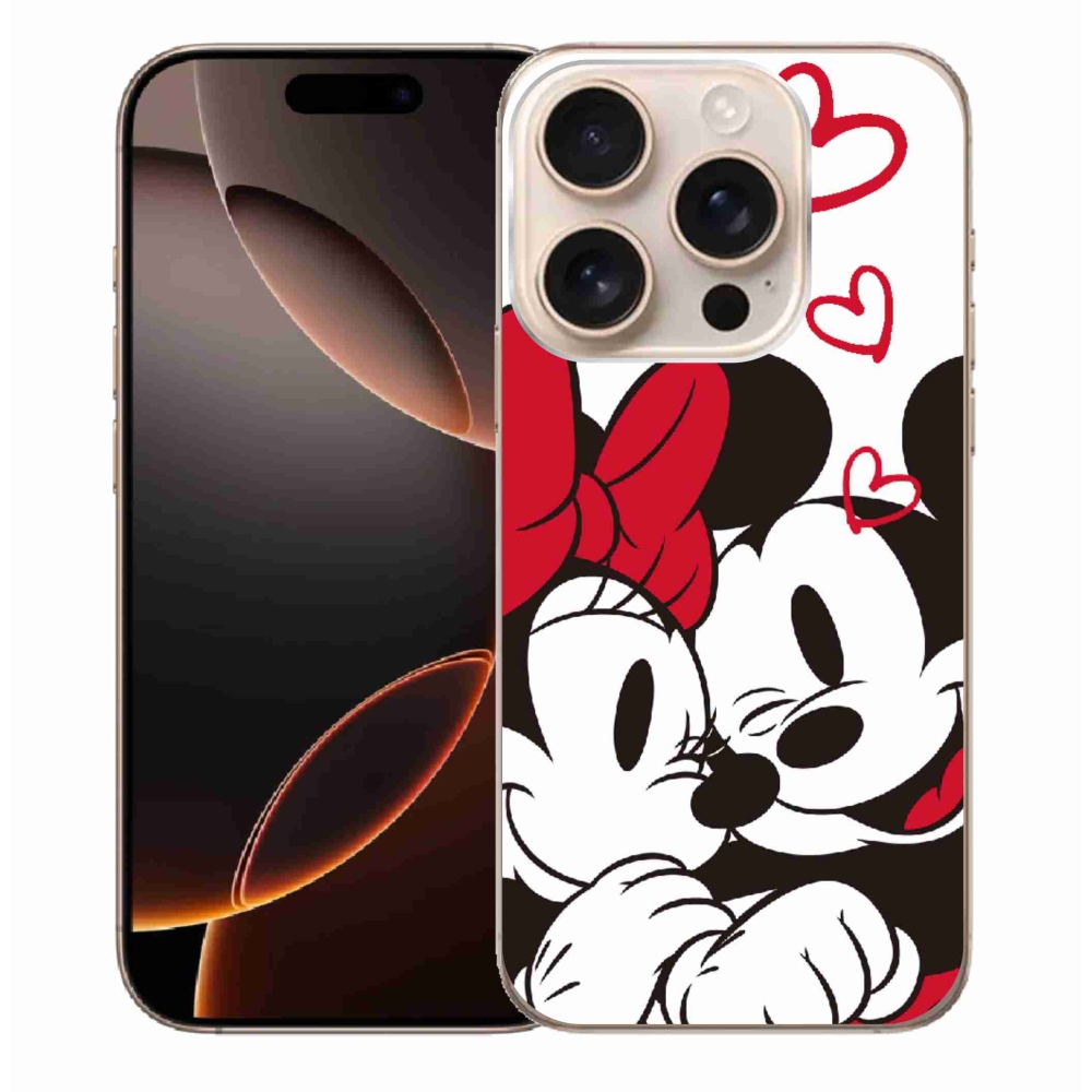 Gelový kryt mmCase na iPhone 16 Pro Max - minnie a mickey
