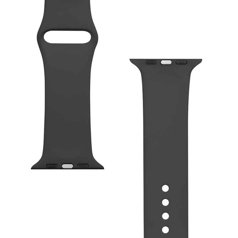 Tactical 488 Silikonový Řemínek pro Apple Watch 1/2/3/4/5/6/7/8/9/SE 42/44/45mm Black