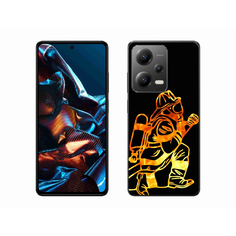 Gelový kryt mmCase na mobil Xiaomi Redmi Note 12 Pro 5G - hasič 1