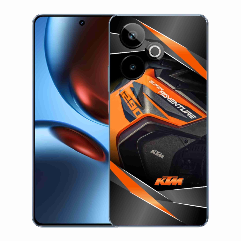Gelový kryt mmCase na Realme GT 7 5G/GT 7T 5G - motorka ktm