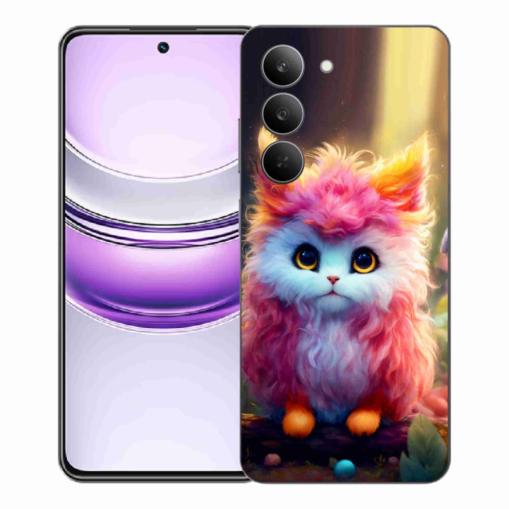 Gelový kryt mmCase na Realme 14x 5G - roztomilé kotě 5