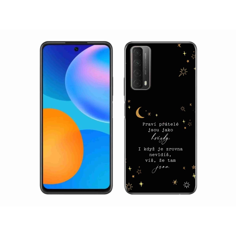 Gelový kryt mmCase na Huawei P Smart (2021) - citát 6 černé pozadí