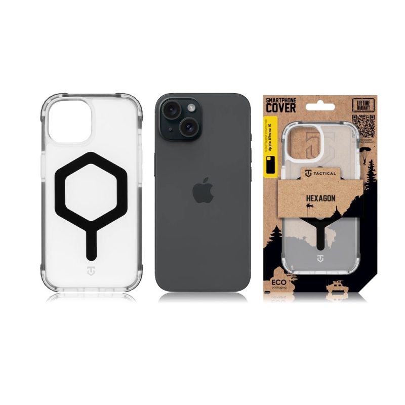 Tactical MagForce Hexagon Kryt pro Apple iPhone 15 T-Black