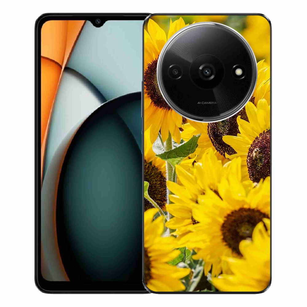 Gelový kryt mmCase na Xiaomi Redmi A3 - slunečnice