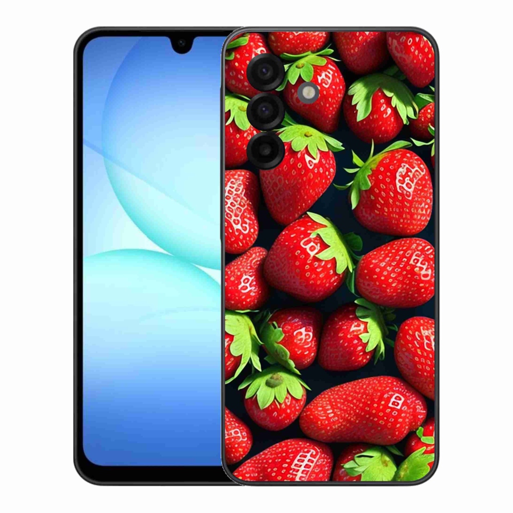Gelový kryt mmCase na Samsung Galaxy A17 5G - jahody