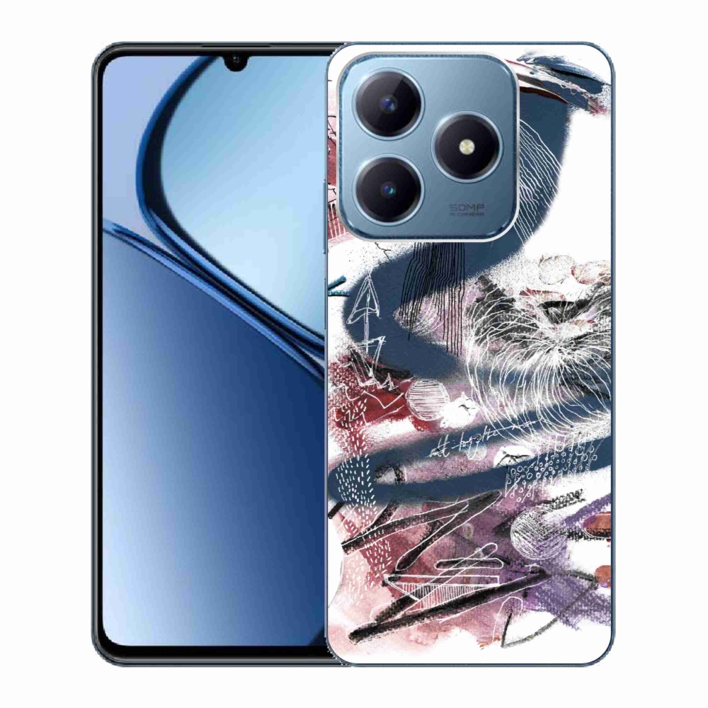 Gelový kryt mmCase na Realme C63 - abstraktní motiv 28
