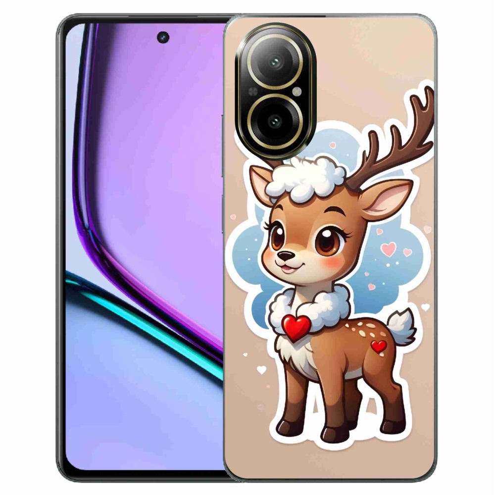 Gelový kryt mmCase na Realme C67 - kreslený sob