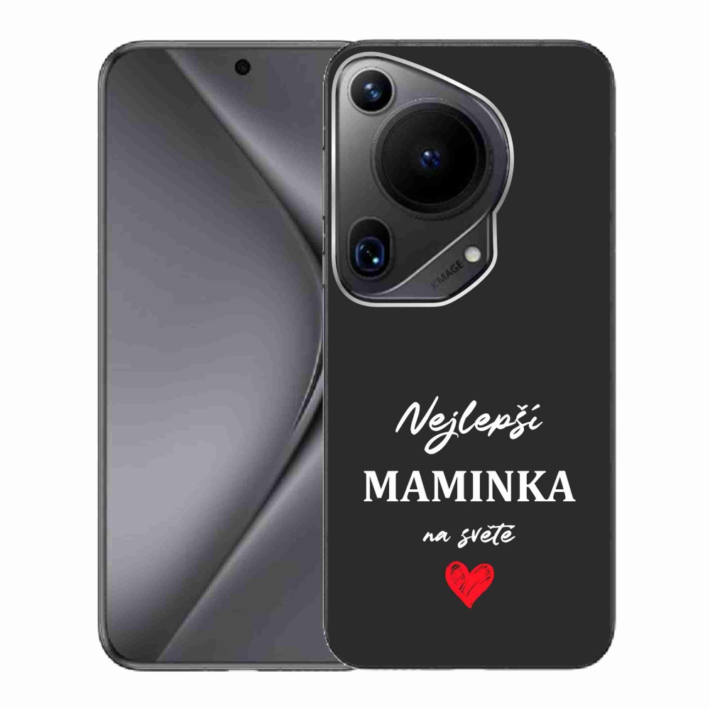 Gelový kryt mmCase na Huawei Pura 70 Ultra - nejlepší maminka 1 černé pozadí