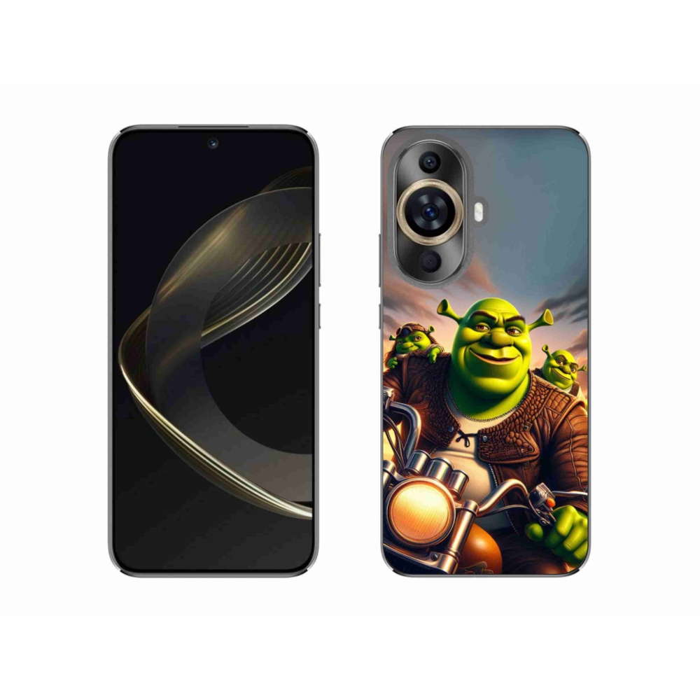 Gelový kryt mmCase na Huawei Nova 11 - shrek na motorce