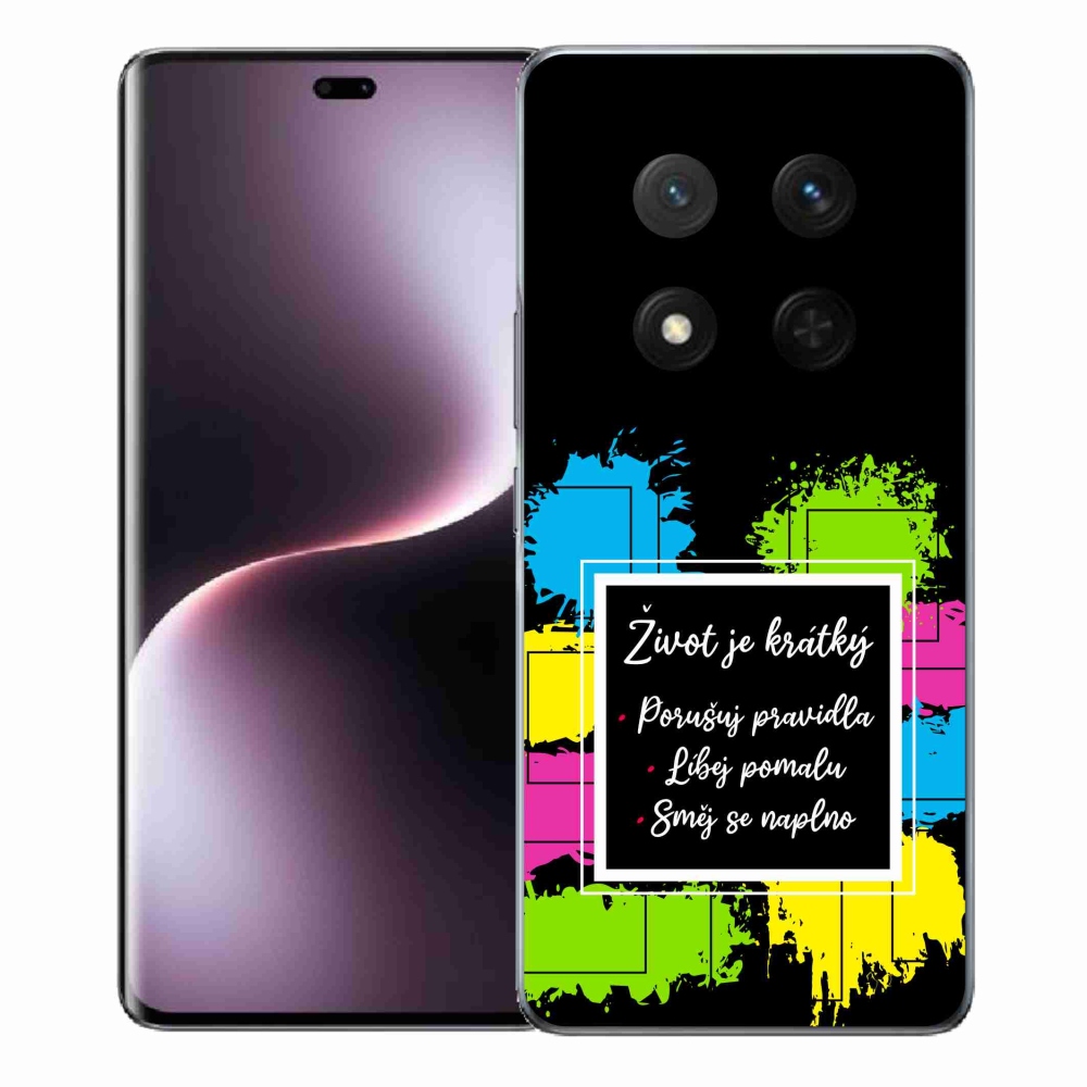 Gelový kryt mmCase na Honor Magic 7 Lite 5G - citát 5 černé pozadí