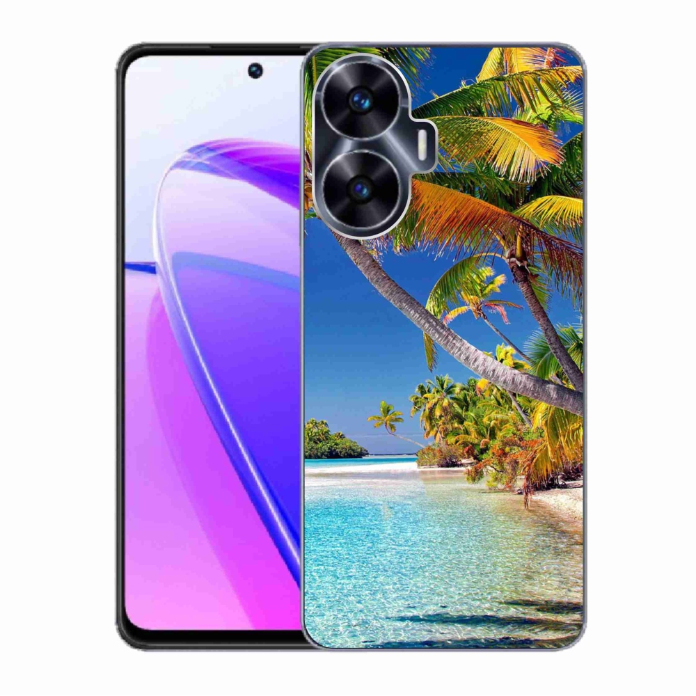 Gelový obal mmCase na Realme C55 - mořská pláž