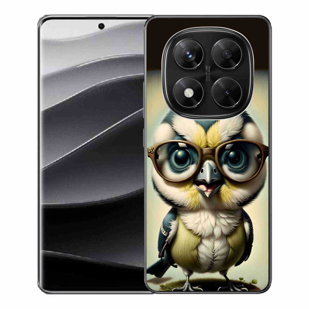 Gelový kryt mmCase na Xiaomi Redmi Note 14 Pro 5G/Poco X7 5G - mládě s brýlemi