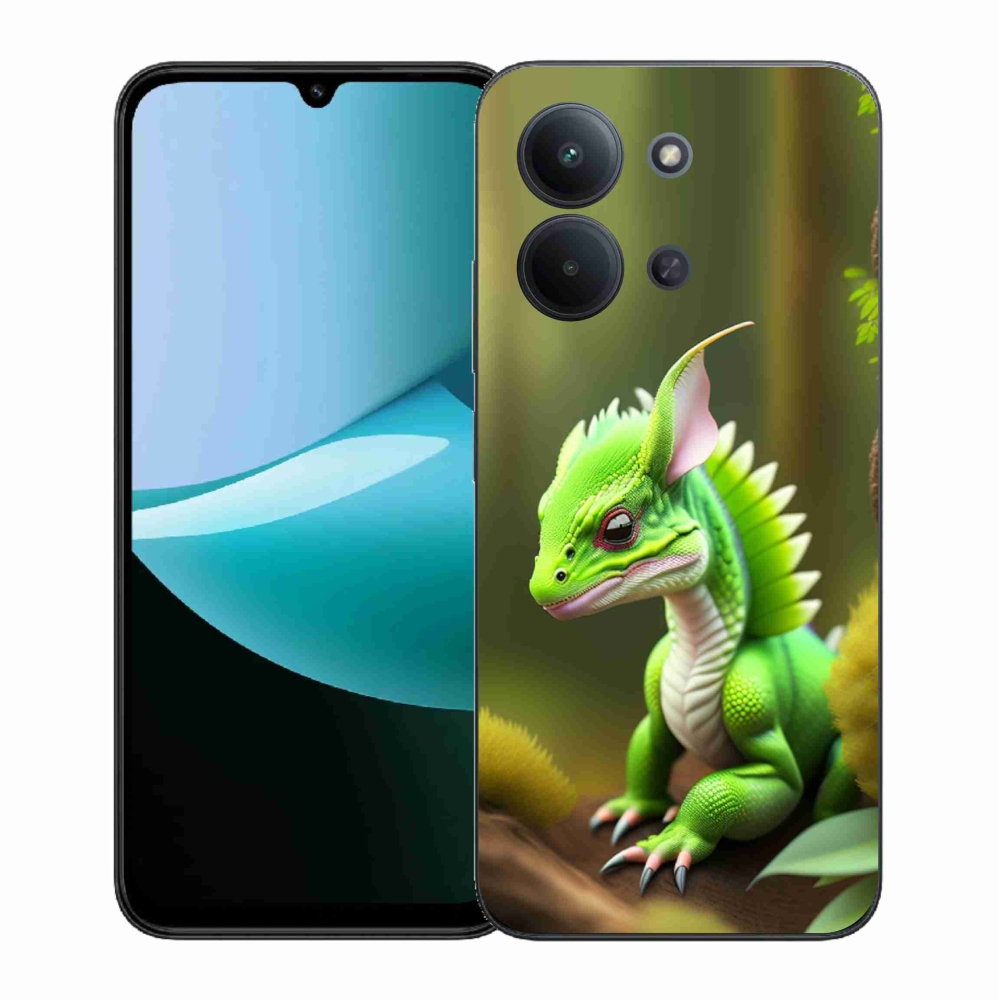 Gelový kryt mmCase na Xiaomi Redmi 15C 4G (171mm)/Poco C85 4G (171mm) - zelený dráček