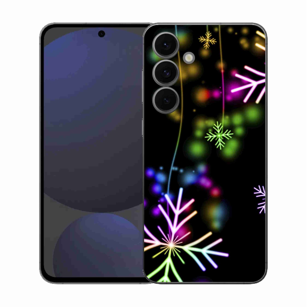 Gelový kryt mmCase na Samsung Galaxy S25 FE - barevné vločky