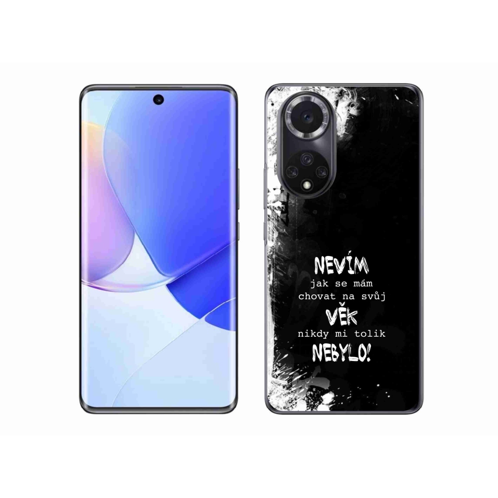 Gelový kryt mmCase na Honor 50 - vtipný text 14 černé pozadí