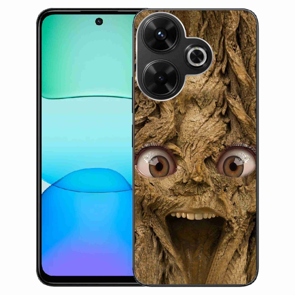 Gelový kryt mmCase na Xiaomi Redmi 13 4G/Poco M6 4G - veselý strom s očima