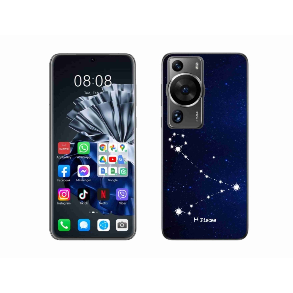 Gelový kryt mmCase na Huawei P60 Pro - souhvězdí Ryby