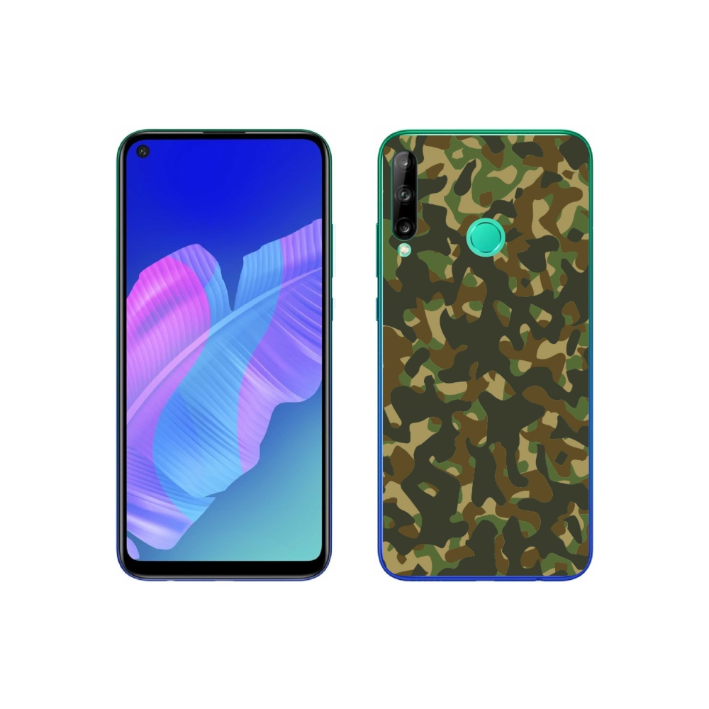 Gelový kryt mmCase na Huawei P40 Lite E - maskáčový vzor 1