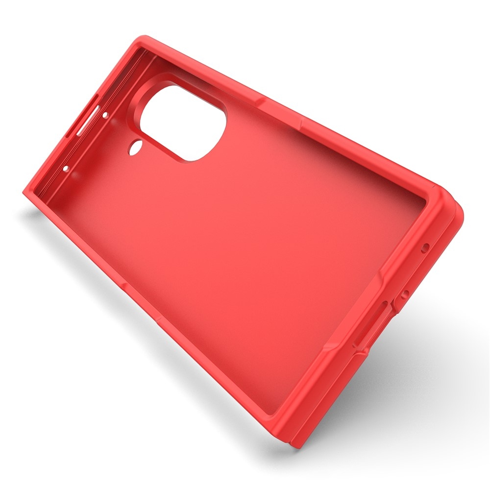 Rugg odolný gelový obal na Samsung Galaxy Z Fold7 5G - červený