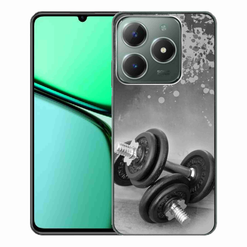 Gelový kryt mmCase na Realme C61 - činky 1