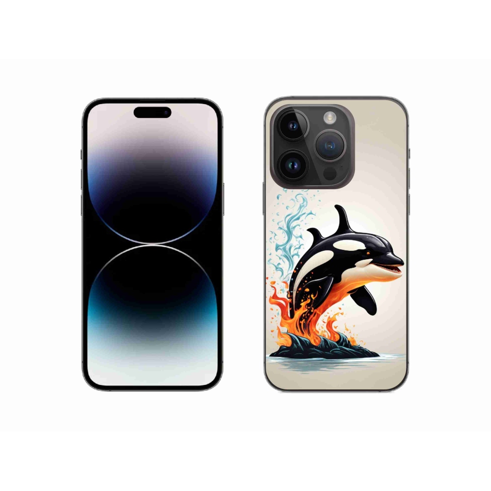 Gelový kryt mmCase na iPhone 14 Pro - kosatka