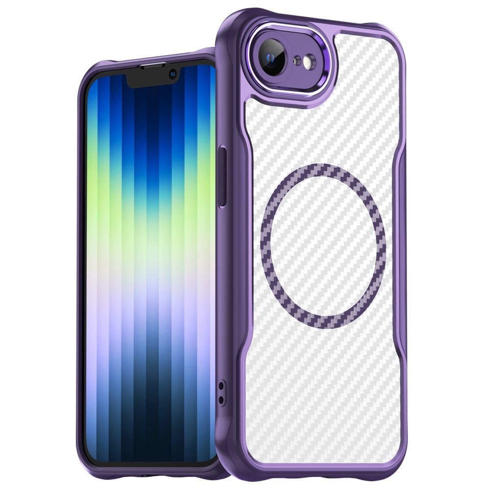 Texture odolný kryt s podporou MagSafe na iPhone 16e - fialový