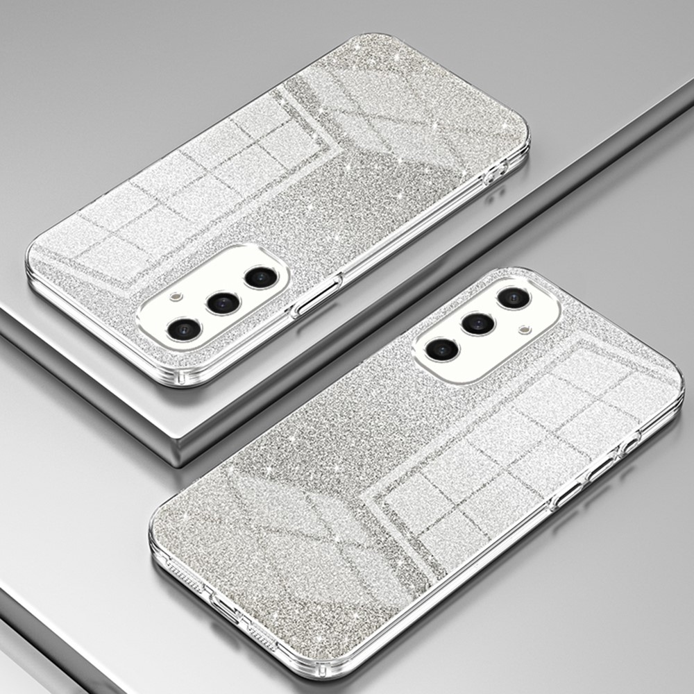 Cut gelový třpytivý obal na Samsung Galaxy S25 - průhledný
