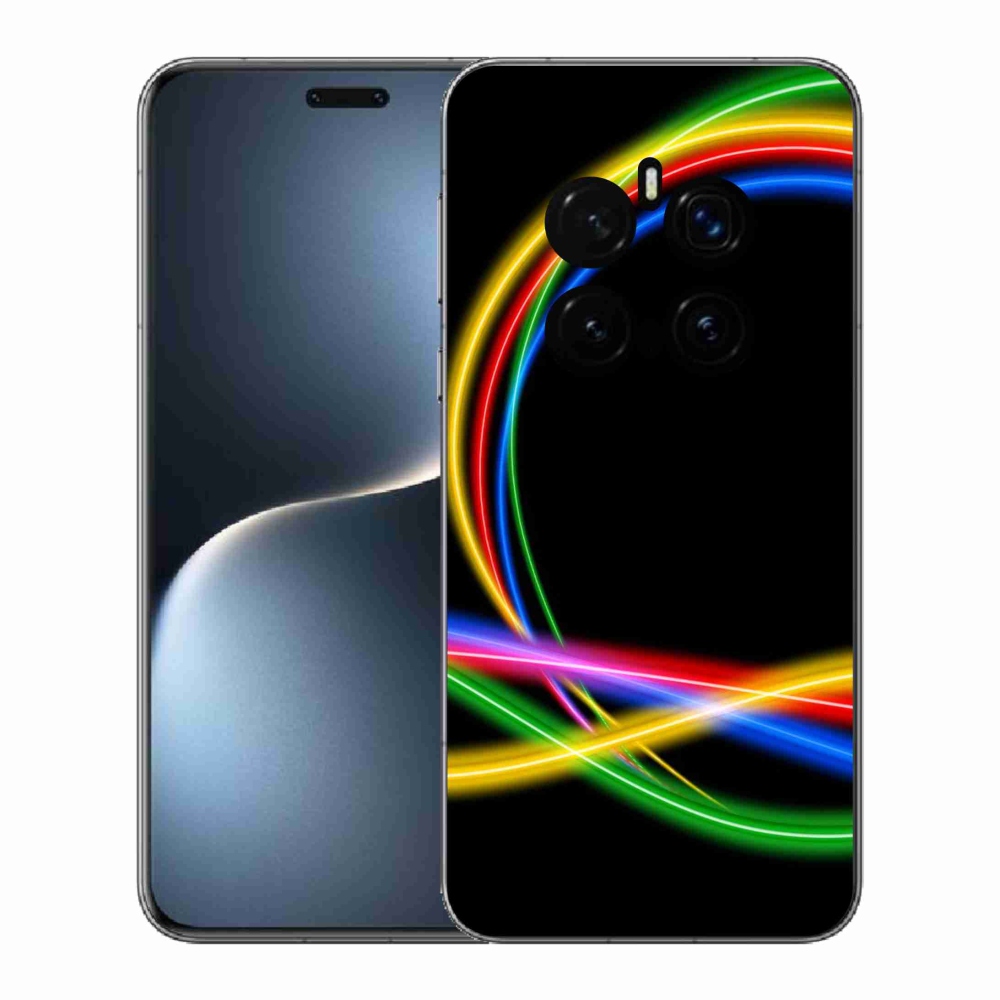 Gelový kryt mmCase na Honor Magic 7 Pro 5G - neonové kruhy