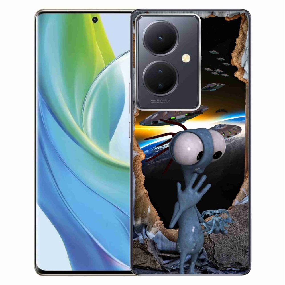 Gelový kryt mmCase na Vivo V29 Lite 5G - mimozemšťan