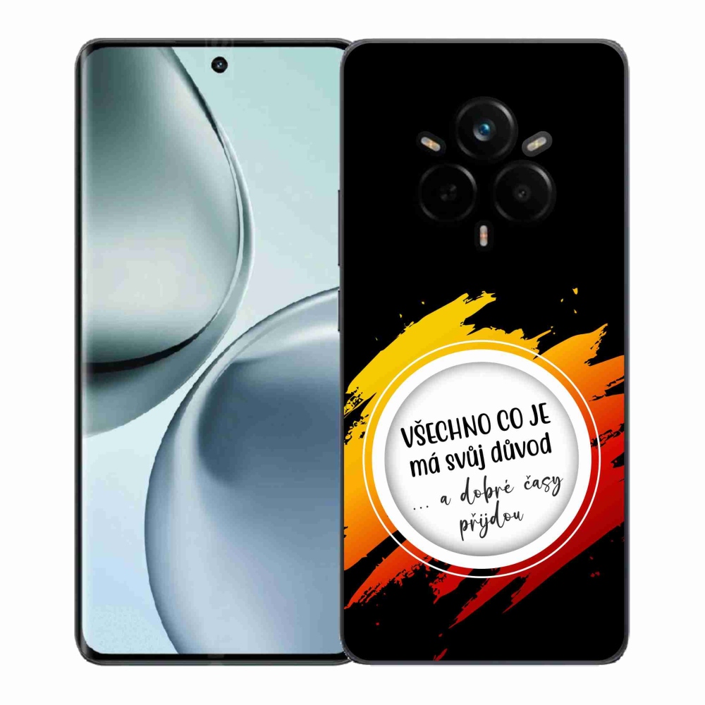 Gelový kryt mmCase na Realme 14 Pro 5G - citát 3 černé pozadí