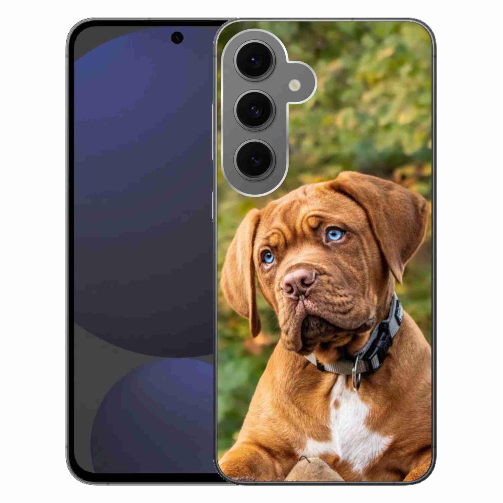 Gelový kryt mmCase na Samsung Galaxy S24 FE - štěně 