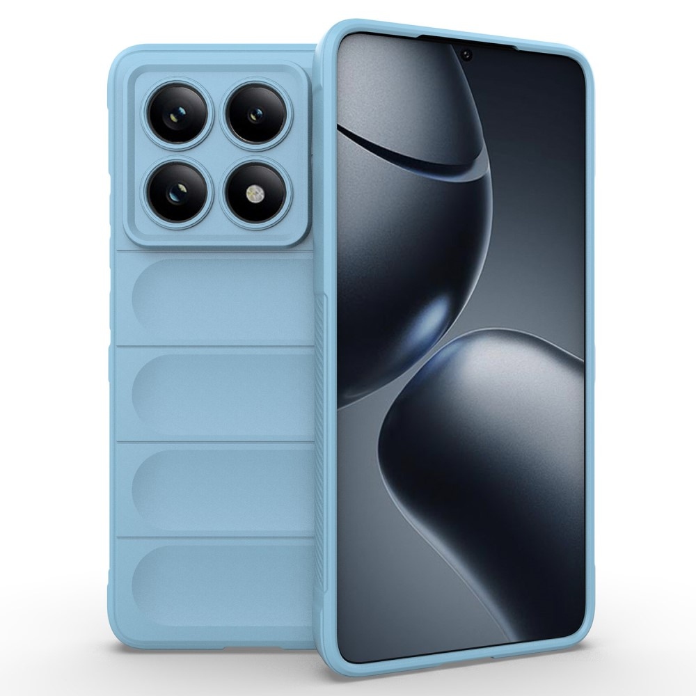 Rugg odolný gelový obal na Xiaomi Redmi Note 14 Pro 5G/Poco X7 5G - světlemodrý