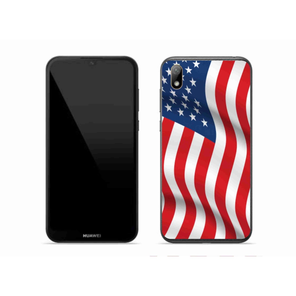 Gelový kryt mmCase na mobil Huawei Y5 (2019) - USA vlajka