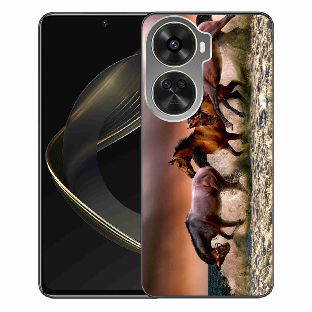 Gelový obal mmCase na Huawei Nova 12 SE - koně 1