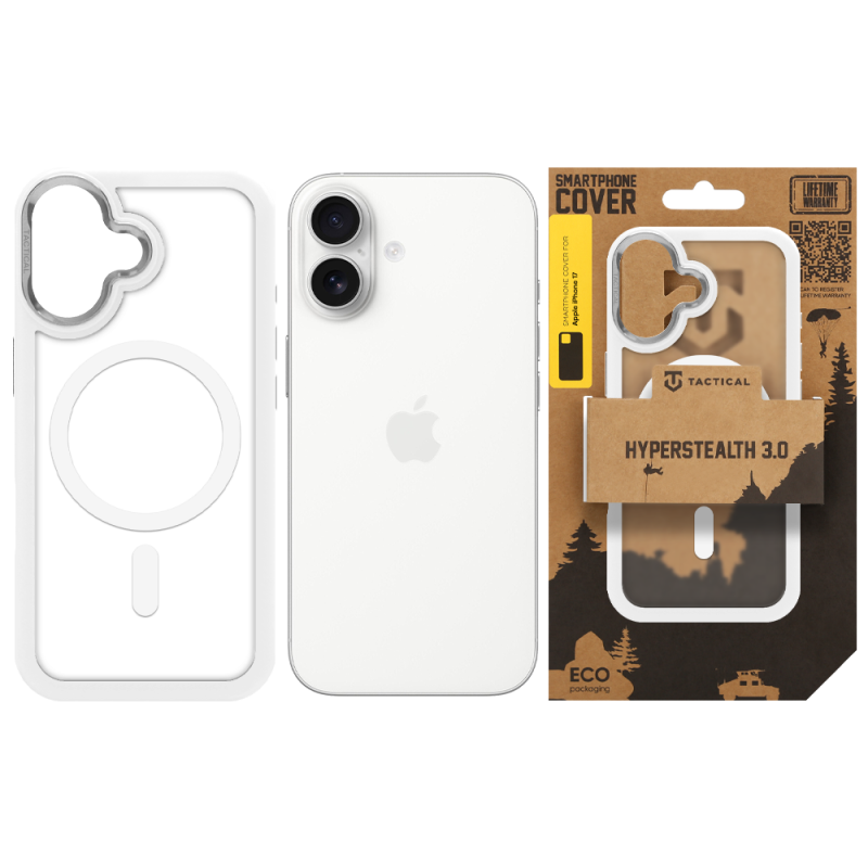 Tactical MagForce Hyperstealth 3.0 Kryt pro Apple iPhone 17 Snow White