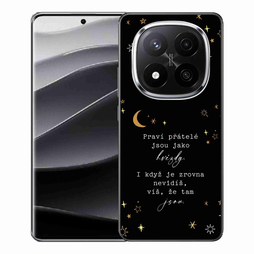 Gelový kryt mmCase na Xiaomi Redmi Note 14 Pro+ 5G - citát 6 černé pozadí