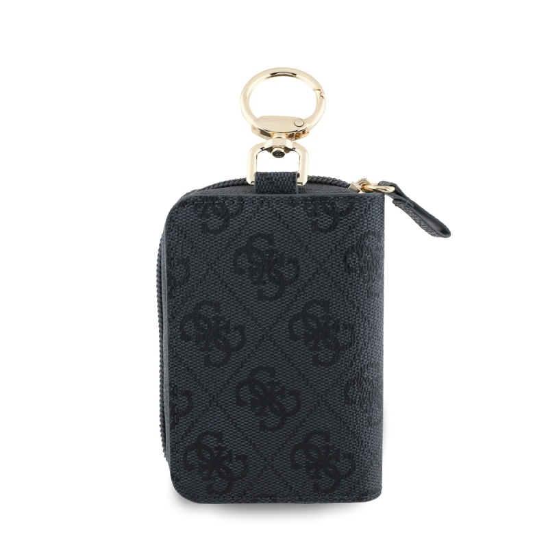 Guess PU 4G Script Logo Klíčenka Black